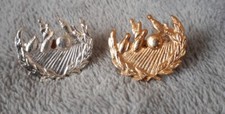 Lot Of 2 BOWLING or SKITTLES Metal Pin Badges, Gold & Silver Toned, Collectable