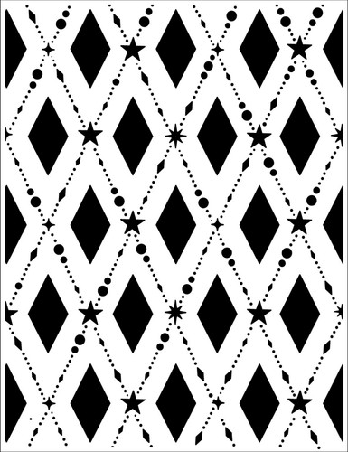 Tinsel lattice embossing - lattice,