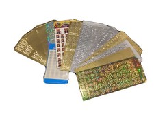 BUNDLE OF 14 BEAUTIFUL GOLD & SILVER ANITA STICKERS – LOADS OF STICKERS (C8)