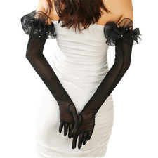 Women's Tulle Sheer Gloves