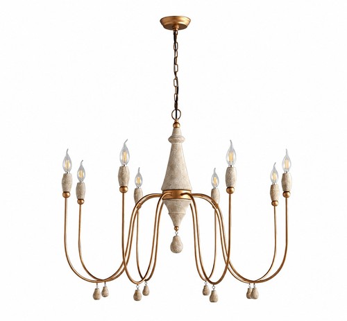 Light chandelier mid century - 8-light,