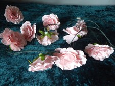 Indoor string fairy lights, pink roses x 10