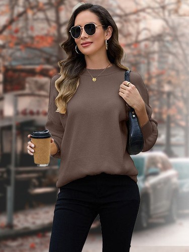 Batwing sleeve crewneck very - sleeve,