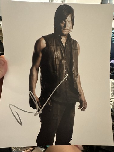 Norman reedus signed 10x8 - reedus,