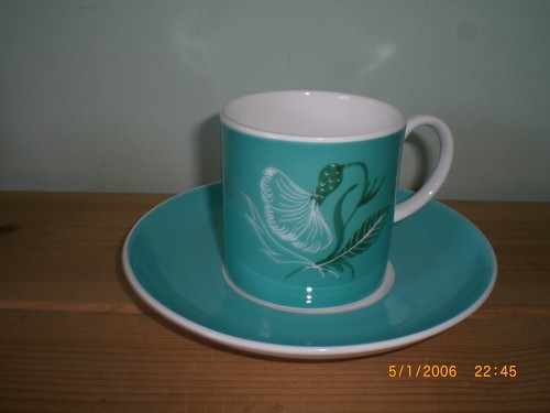 Susie cooper turquoise coffee - turquoise,