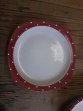 Midwinter Red Domino 10 inch Dinner Plate