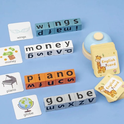 New wooden spell word toy - word,