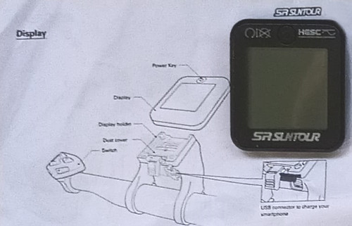Suntour hesc lcd display - sr,