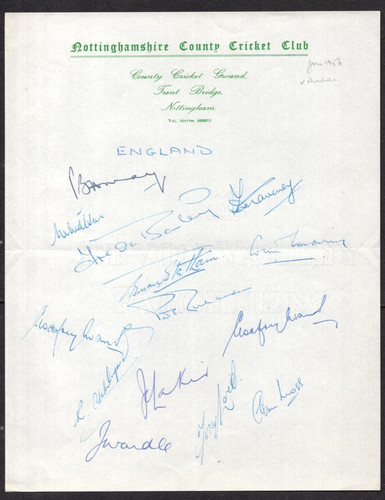 Cricket autographs england - 14,