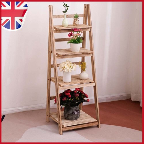 Tier foldable wooden - foldable, ladder