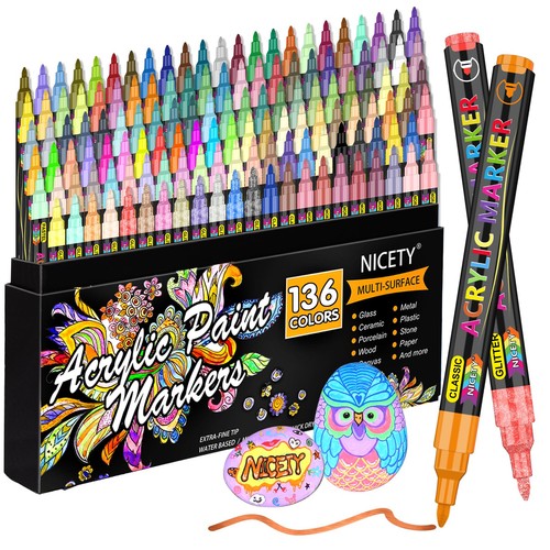 Nicety 136 colors - nicety, acrylic