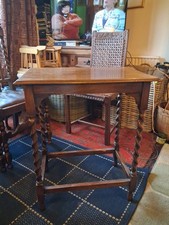 Antique Vintage Hall Table Oak