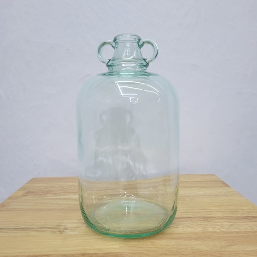 Large clear glass demijohn - clear,