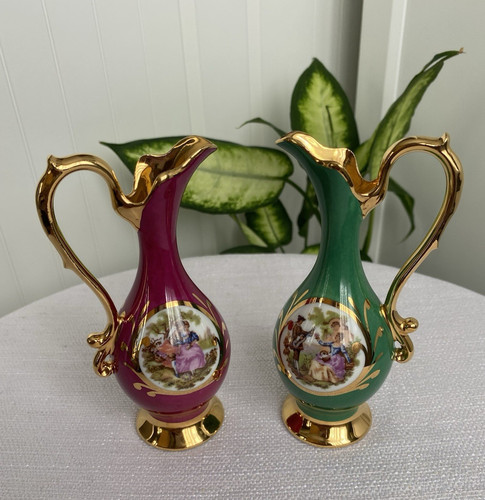 Pair vintage meissen limoges - pair,