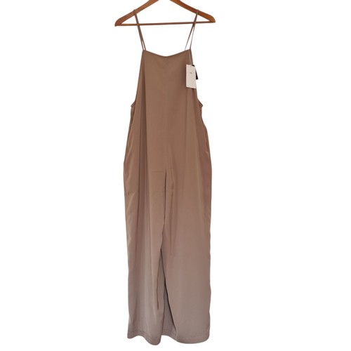 Wide leg overall jumpsuit - wide-leg,