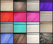 Power Mesh Net 4 Way Stretch Sheer Lycra Swimwear Lining Fabric Material 60"