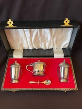 SOLID SILVER CRUET CONDIMENT