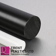 HDPE Rod – Black, Natural Round Bar Cut to Size Plastic PE300 White Polyethylene