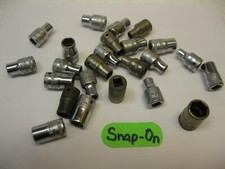 Snap-on vintage tools 1/4 drive SAE 6 point sockets sold each Nice!