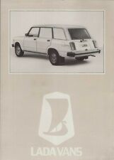 Lada Riva Van 1986-1988 UK Market Foldout Sales Brochure 370 & 820
