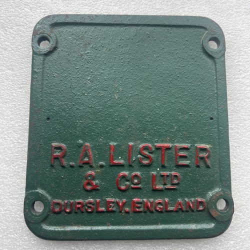 Lister sign vtg - sign,