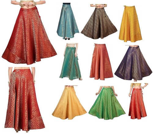 Women maxi skirt flared - maxi,