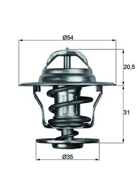 Mahle 92d thermostat - 13,