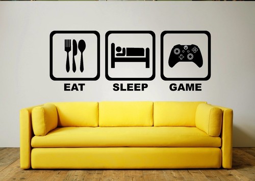 Eat sleep game wall art - sleep,