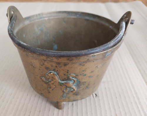 Antique bronze footed - bronze,