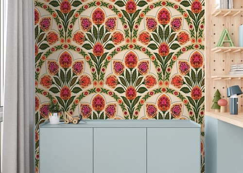 Art deco floral - and,