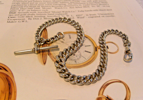 Pocket watch chain 1890s - pocket, big