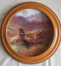 Pheasant In An Autumn Wood By Archibald Thorburn. Decorative Plate