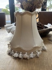 Vintage Cream Fabric Lampshade