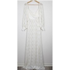 Boho Lace Maxi Dress Women's