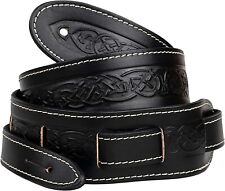 BLACK CELTIC EMBOSSED GENUINE