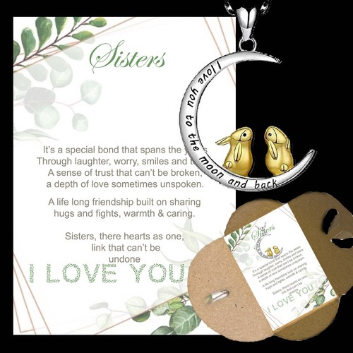 Sisters silver necklace - sisters,