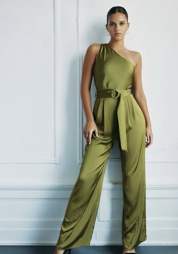 Zara asymmetric long - asymmetric, green