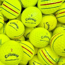 Callaway Triple Track Golf Balls (Yellow) 12 Pack Grade A Lake Balls FREE P&P