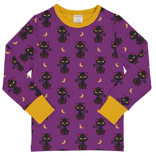 Maxomorra moonlight cats top - moonlight,
