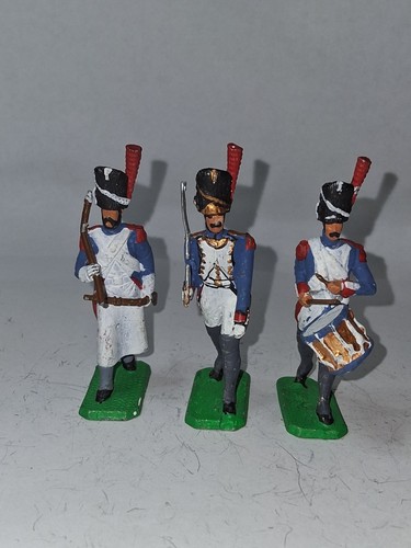 Vintage 54mm painted metal - x,