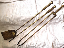 Antique set brass - of,