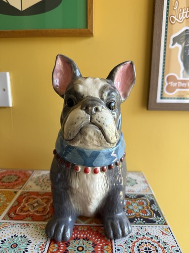 Cute ceramic dog french - dog,