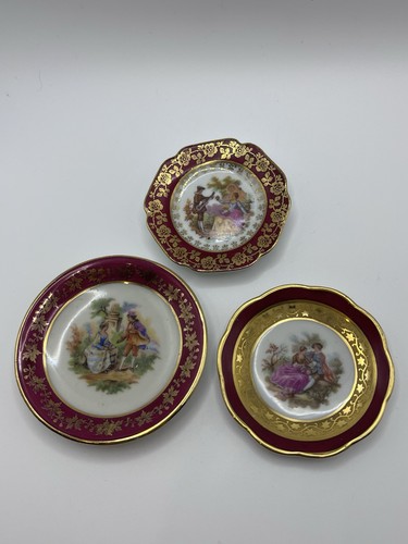 Vintage limoges porcelain - 3x,
