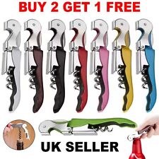 Cork Screw Wine Bottle Opener Professional Stainless Steel Metal Waiters Friend