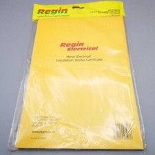 REGIN REGPE1 - Minor Electrical Installation Works Certificates New And Sealed