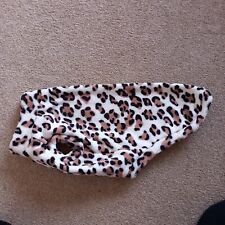 Dachshund Dog NOT MINI.  PJ'S.    Coat Jumper Fluffy, Leopard Print Back 16.5"