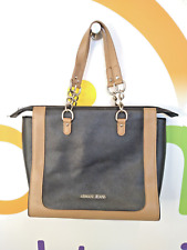 Armani Jeans Ladies Designer Tote Bag Medium Handbag - Black/Brown/Red Great Con
