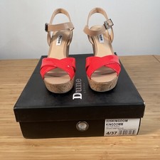 Dune Ladies Cork Wedge Sandals