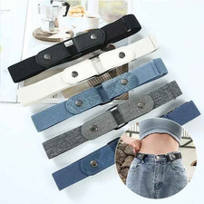 1Pcs Invisible Elastic Waist Belt No Buckle Hassle-Free Jeans Dress Men Women