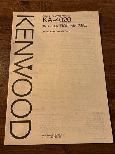 Kenwood 4020 stereo - kenwood, ka-4020